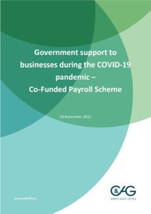 Government support to businesses during the COVID-19 pandemic - Co-Funded Payroll Scheme - report