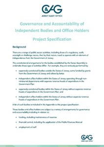 Project Specification - Independent Bodies and Office Holders