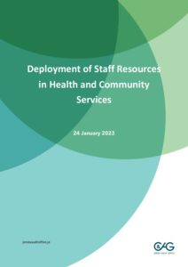 Report - Deployment of Staff Resources In Health and Community Services