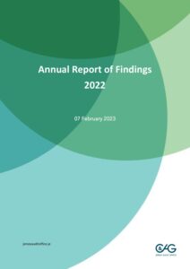 Annual Report of Findings 2022