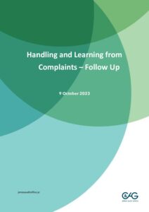 Handling and Learning from Complaints - Follow up