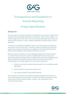 C&AG Project Specification - Transparency and Excellence in Annual Reporting